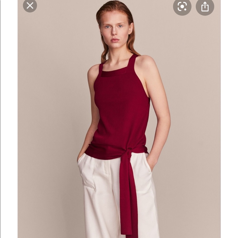 Massimo Dutti marron top NWOT